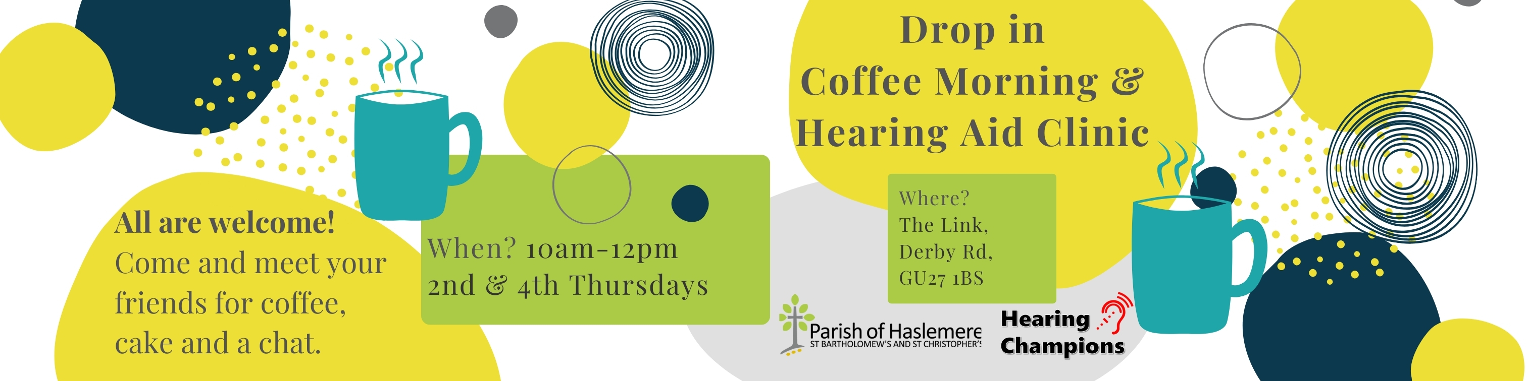 Drop in Coffee & Hearing Aid C
