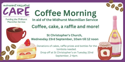 Macmillan Coffee Morning banne